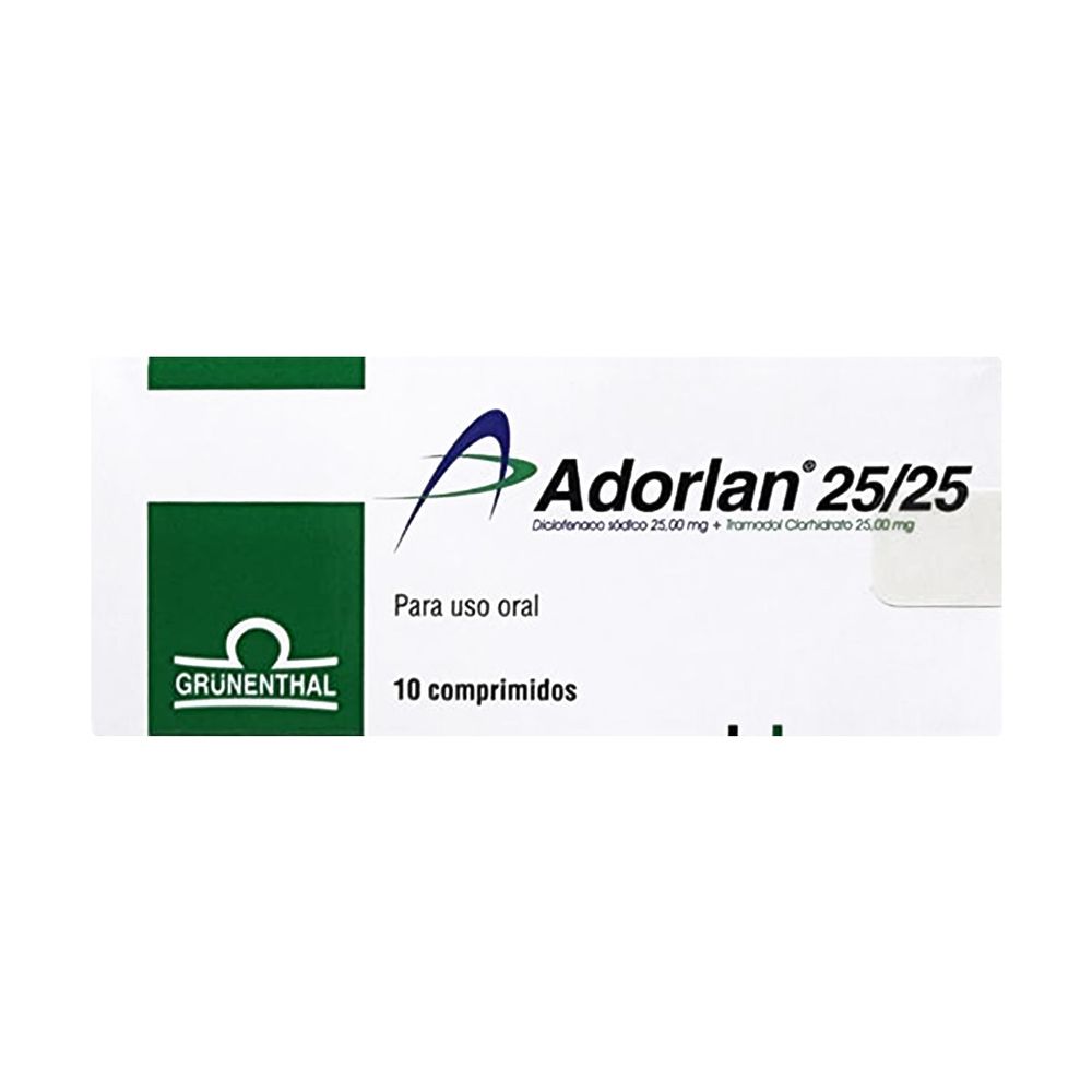 Adorlan - Diclofenaco / Tramadol 25 / 25 mg comprimidos