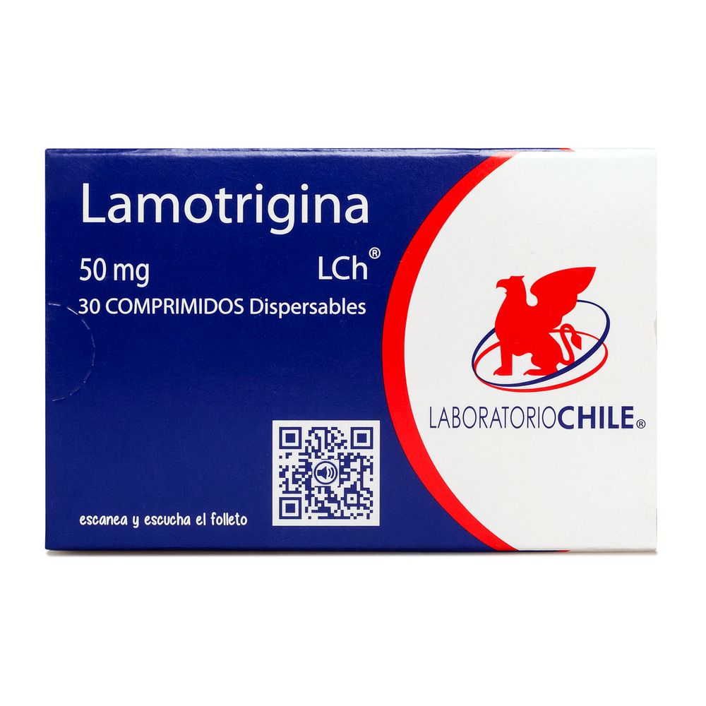 Lamotrigina 50 mg - 30 Comprimidos Dispersables