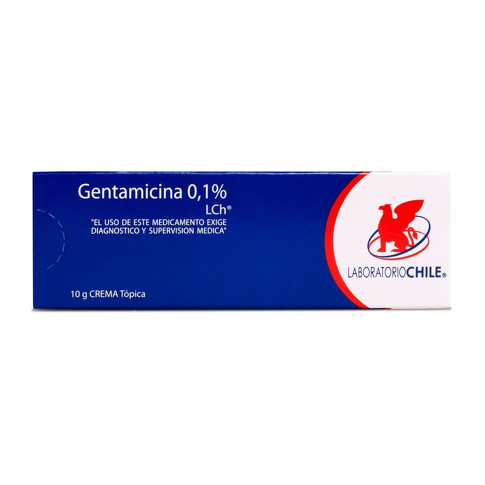 Gentamicina 0.1% Crema Tópica 10 gr