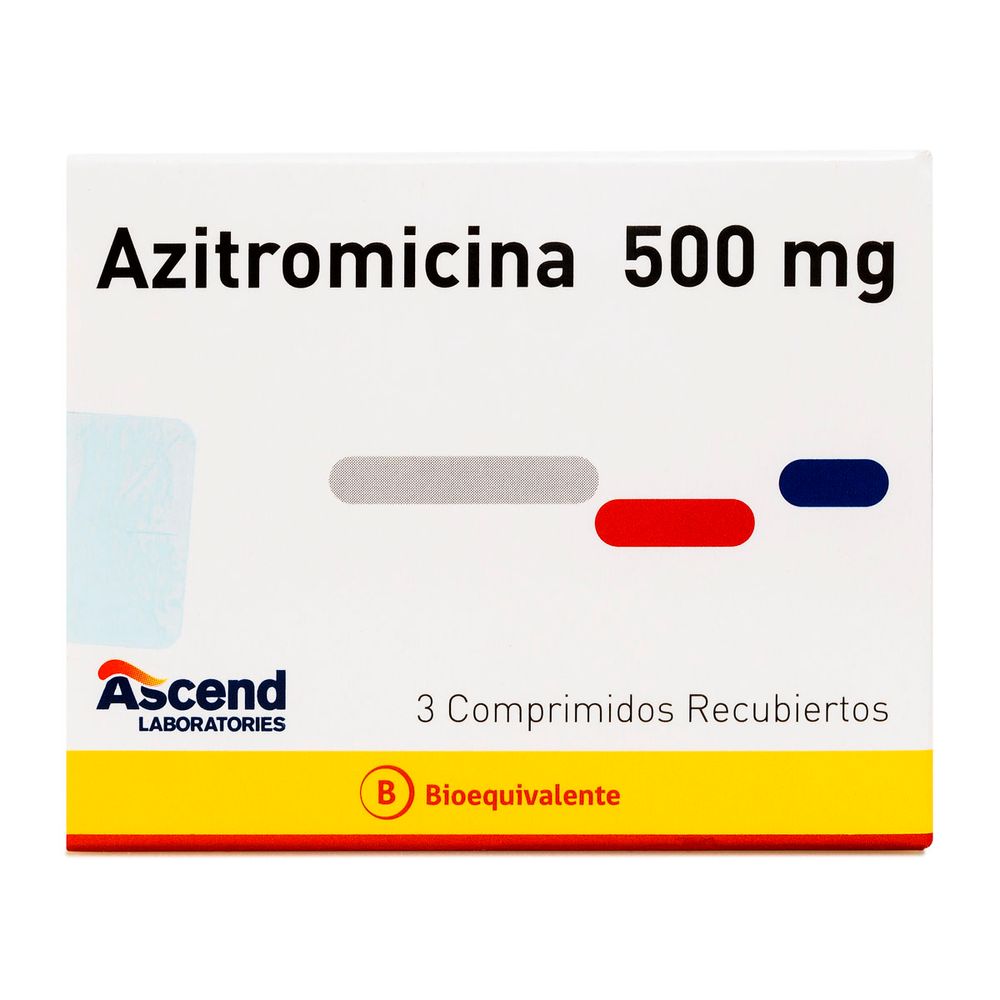 Azitromicina 500 mg 3 Comprimidos