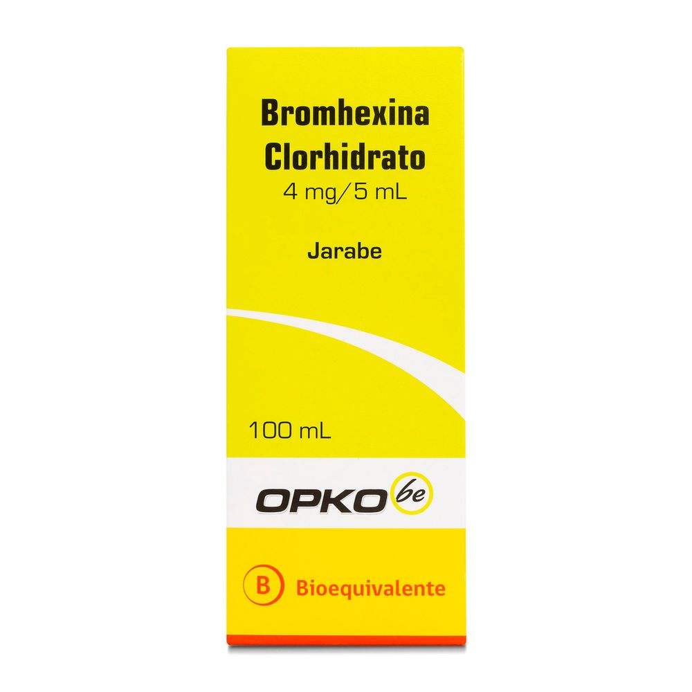 Bromhexina Clorhidrato 4 mg / 5 ml Jarabe 100 ml