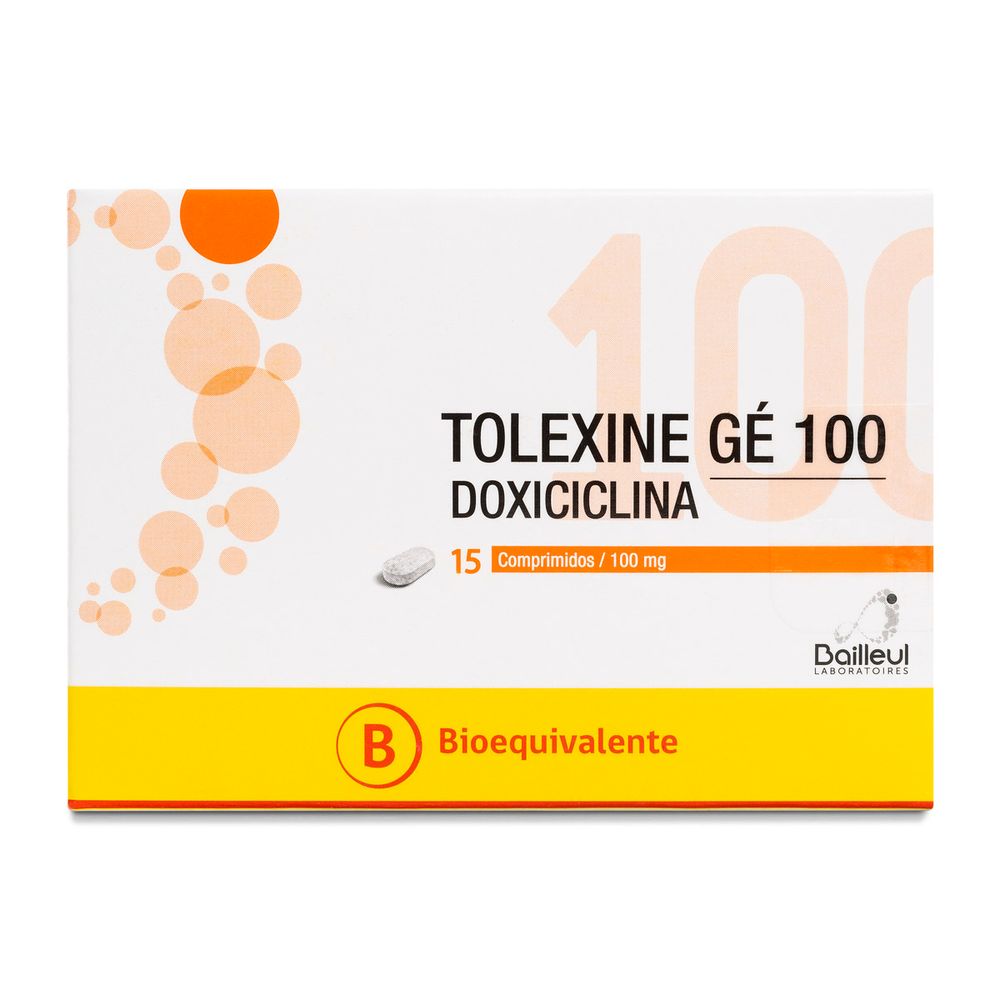 Tolexine Ge - Doxiciclina 100 mg 15 Comprimidos