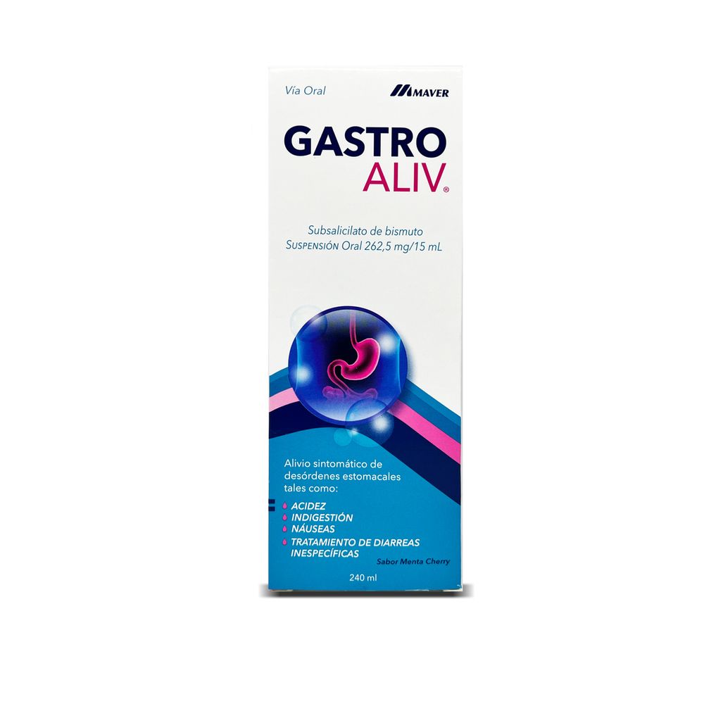 Gastroaliv - Subsalicilato De Bismuto 262,5 mg / 15 ml