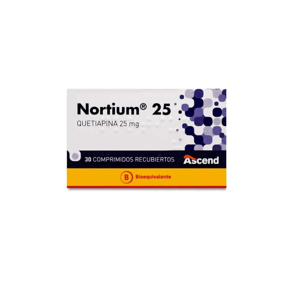 Product image of Nortium 25 - Quetiapina 25 mg 30 Comprimidos