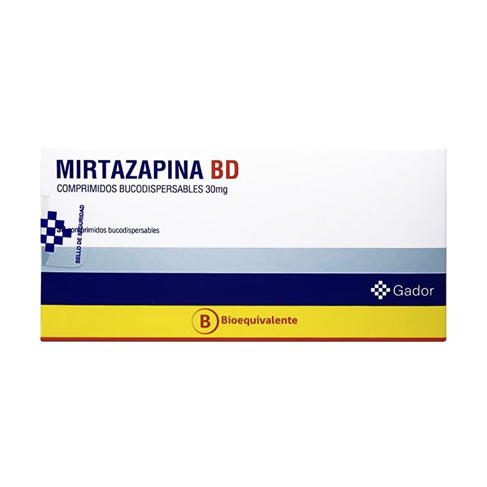 Product image of Mirtazapina 30 mg 30 Comp Bucodis