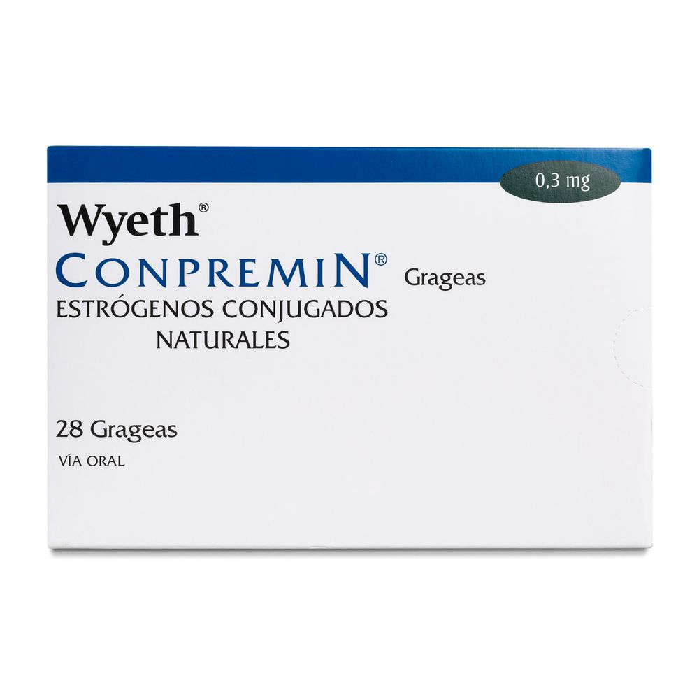 Conpremin - Estrógenos Conjugados Naturales 0.3 mg