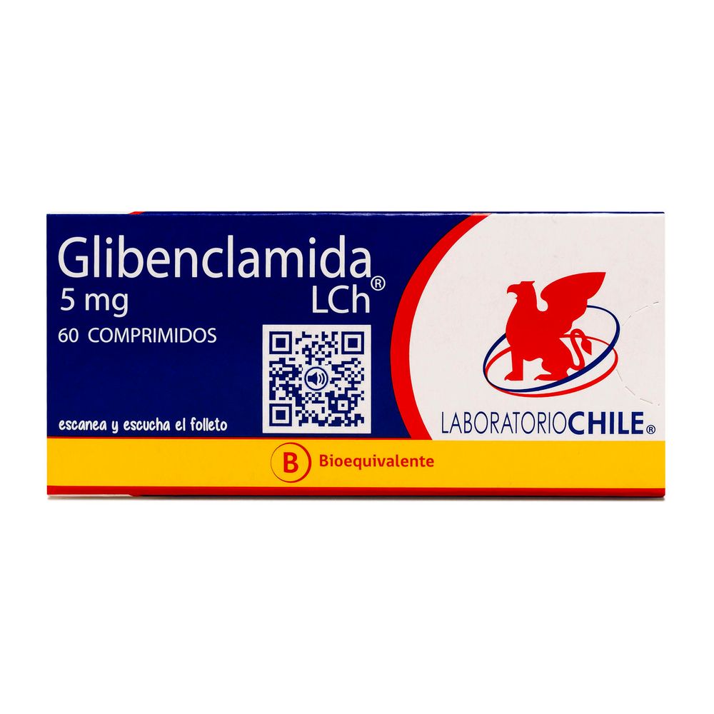 Glibenclamida 5 mg 60 Comprimidos