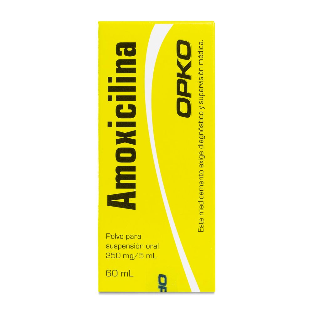 Amoxicilina polvo para suspensión oral 250 mg/ 5 ml