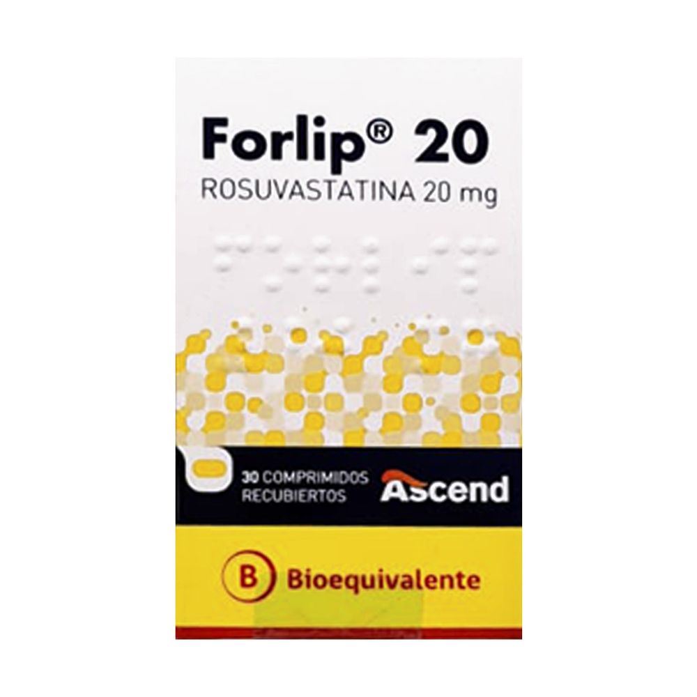 Forlip 20 - Rosuvastatina 20 mg Comprimidos