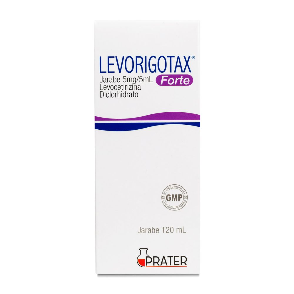 Levorigotax Forte - Levocetirizina 5 mg / 5 ml - Jarabe 120 ml