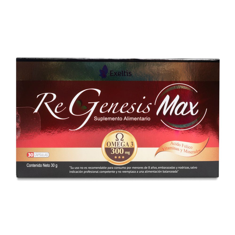 Re Genesis Max - 30 Cápsulas Blandas