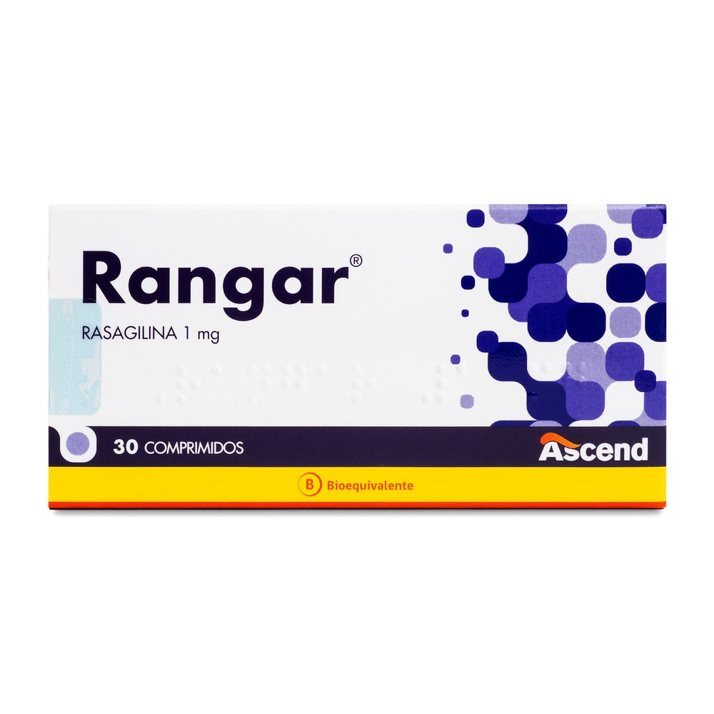 Rangar - Rasagilina 1 mg - 30 Comprimidos