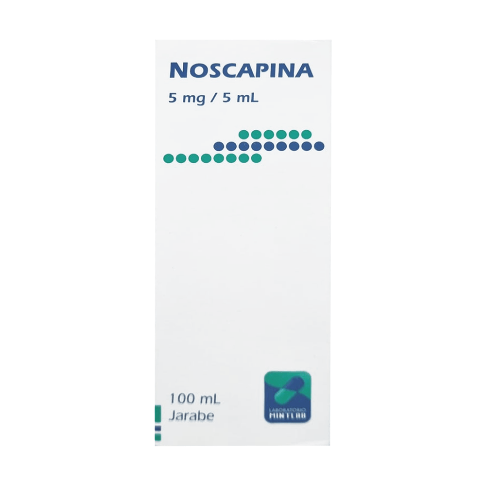 Product image of Noscapina 5 mg / 5 ml Jarabe 100 ml