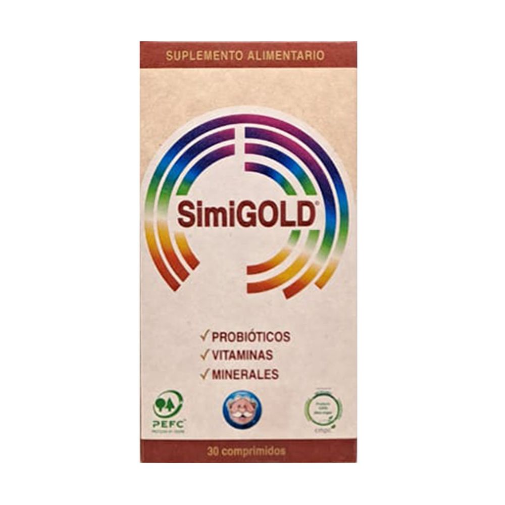 Simigold Multivitamínico Con Probióticos - 30 Comprimidos