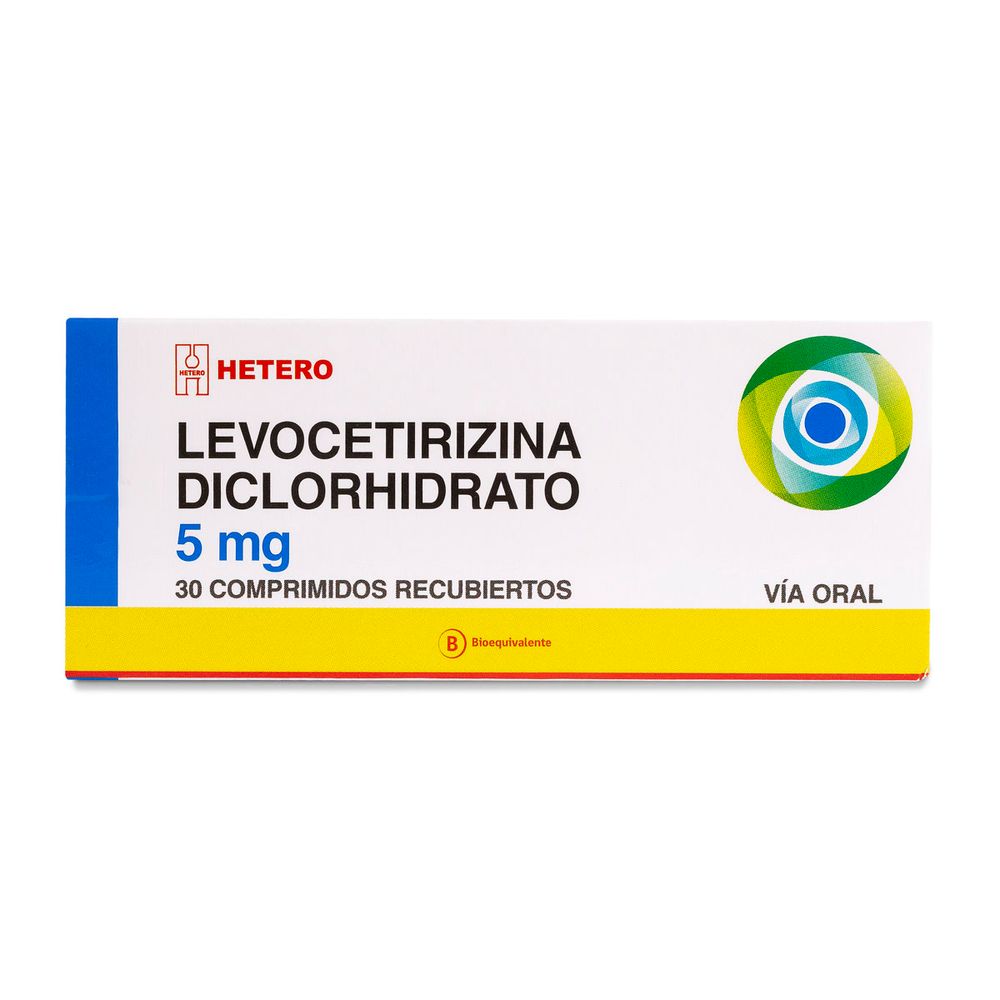 Levocetirizina 5 mg 30 Comp Rec (Be)