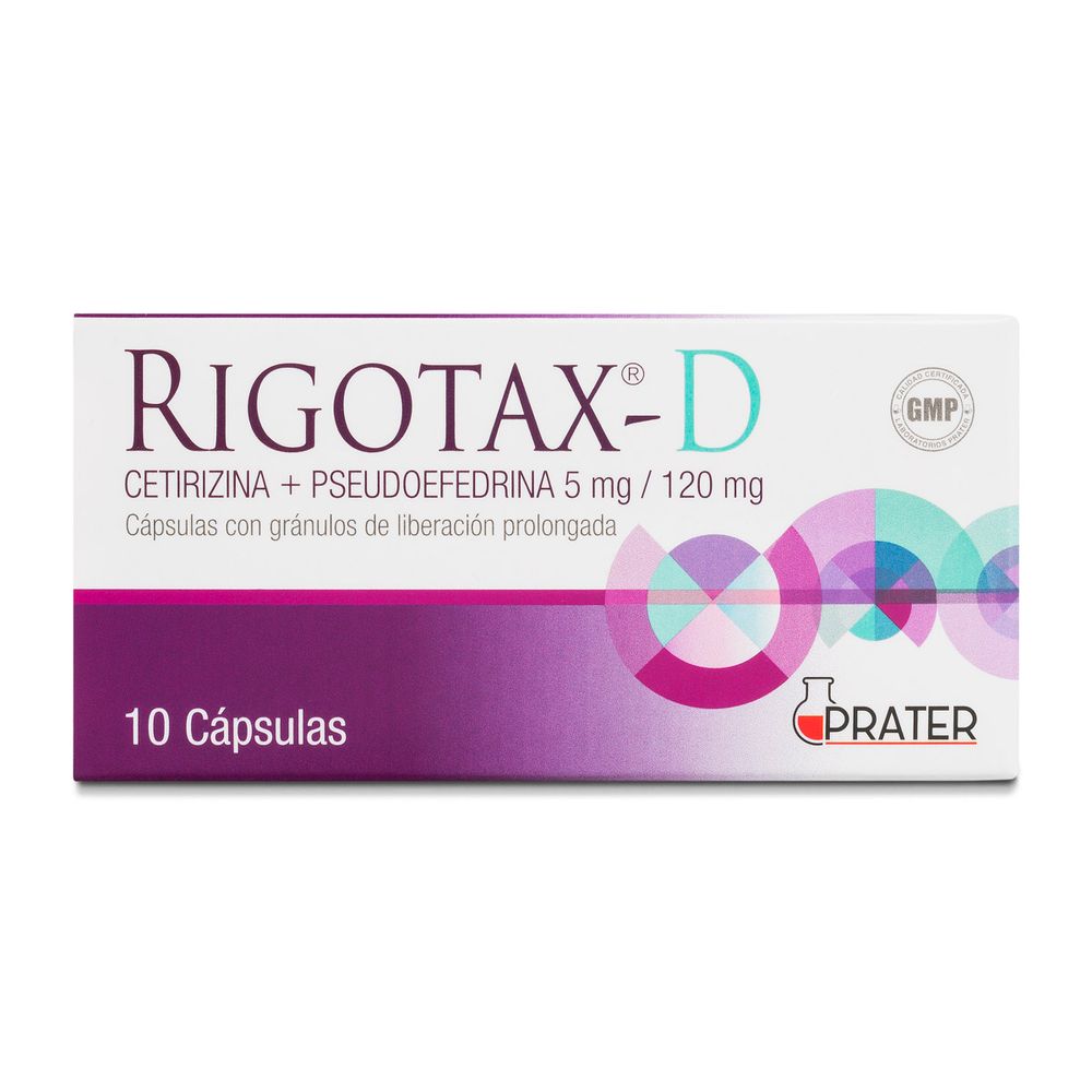 Rigotax D - 10 Cápsulas con gránulos de Liberación Prolongada