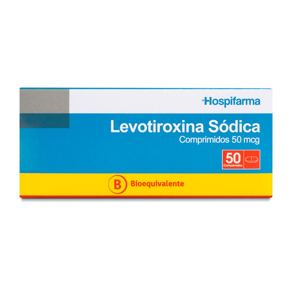 Levotiroxina Sódica 50 mcg 50 Comprimidos