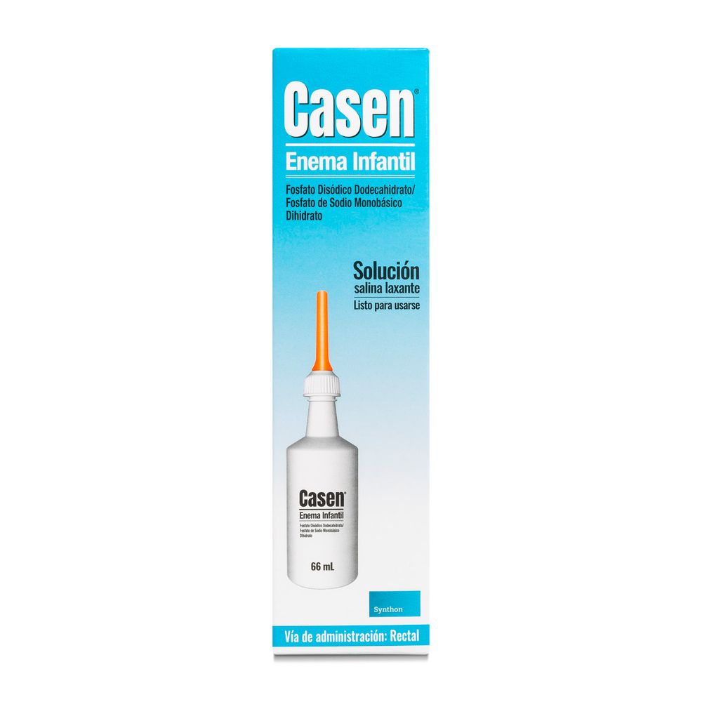 Casen Enema Infantil Solución Salina Laxante 66 ml