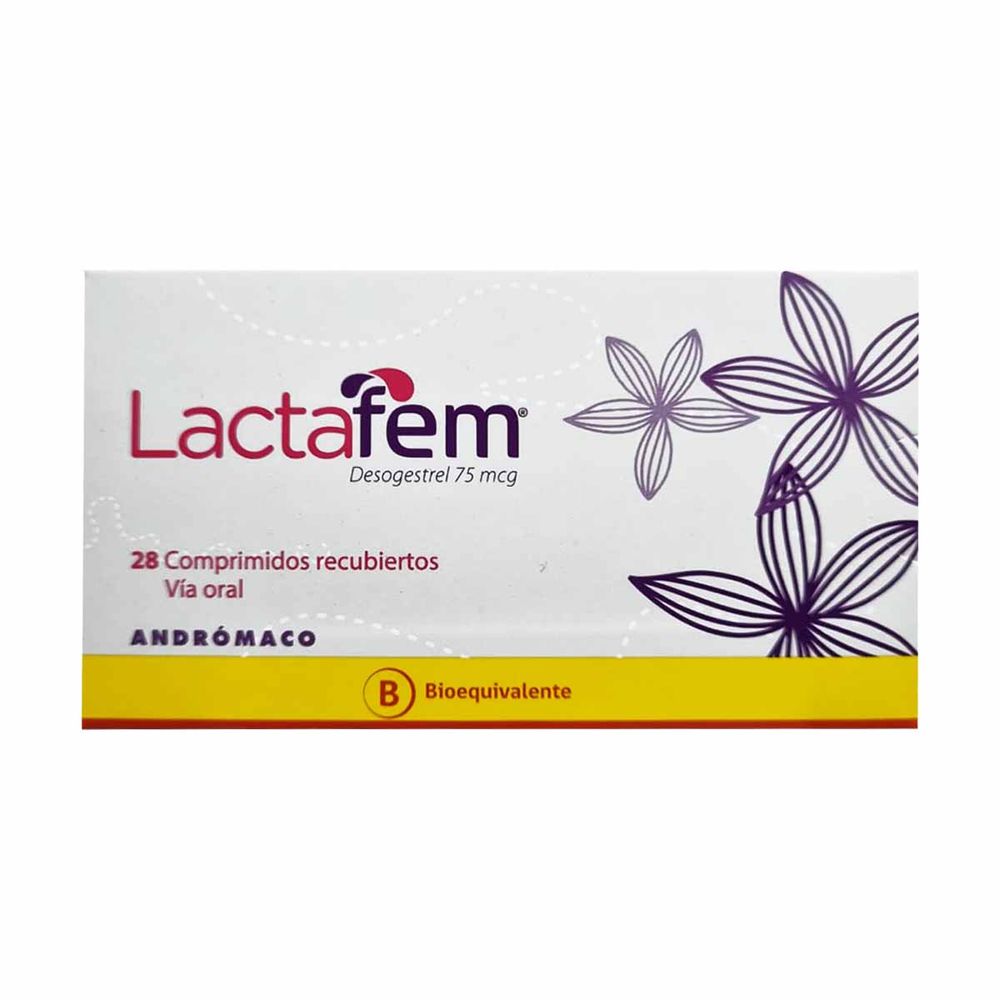 Product image of Lactafem - Desogestrel 75 mcg Comprimidos recubiertos