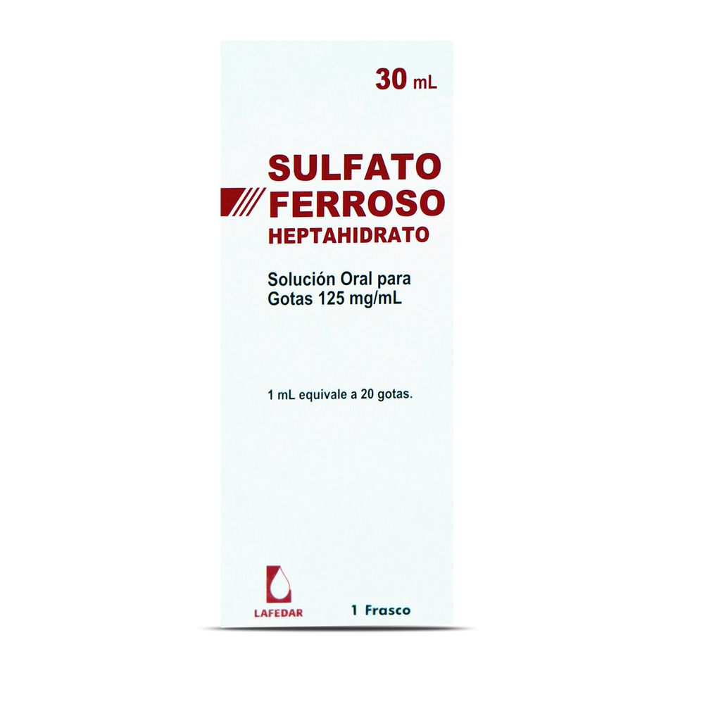 Sulfato Ferroso Heptahidrato 125 mg / ml Solucion Gotas Orales