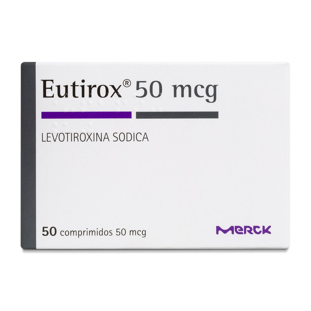 Product image of Eutirox 50 - Levotiroxina 50 mcg 50 Comprimidos