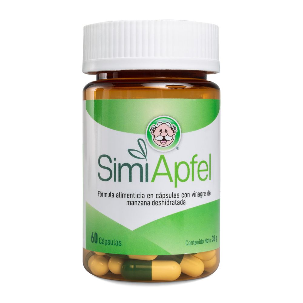 Product image of Simiapfel - Vinagre manzana 500 mg - 60 cápsulas