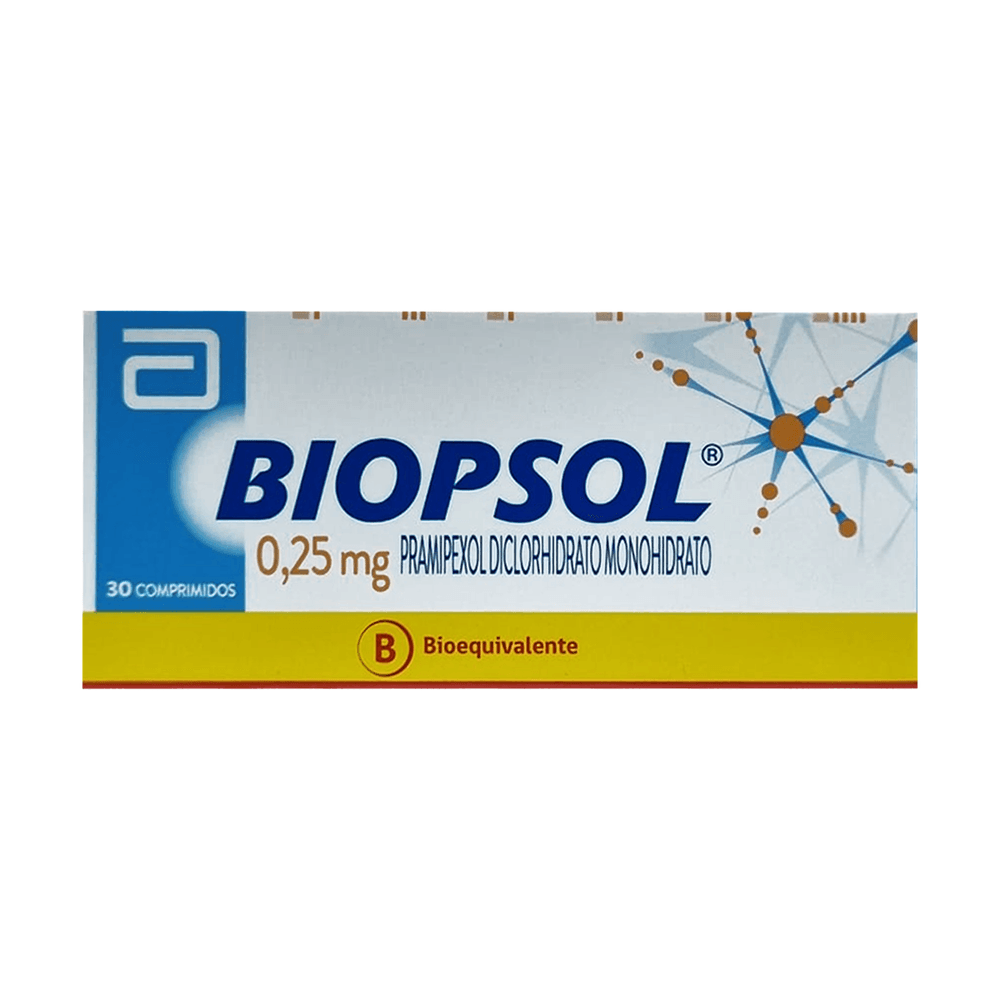 Biopsol- Pramipexol 0.25 mg - 30 comprimidos