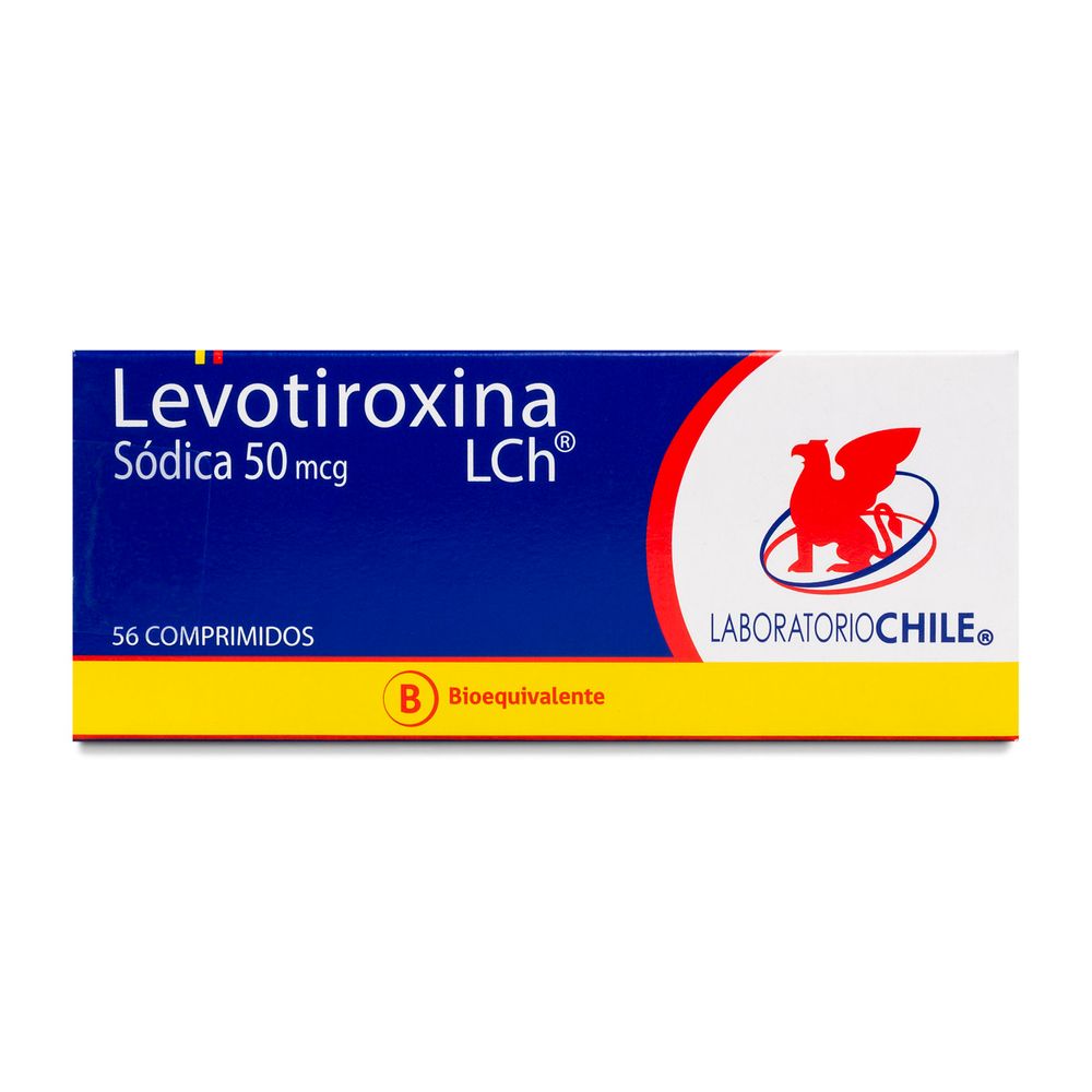 Levotiroxina 50 mcg 56 Comprimidos