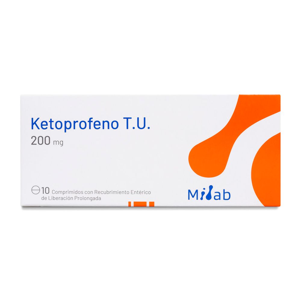 Product image of Ketoprofeno T.U 200 mg Comprimidos Recub Entérico Liberación Prolongada