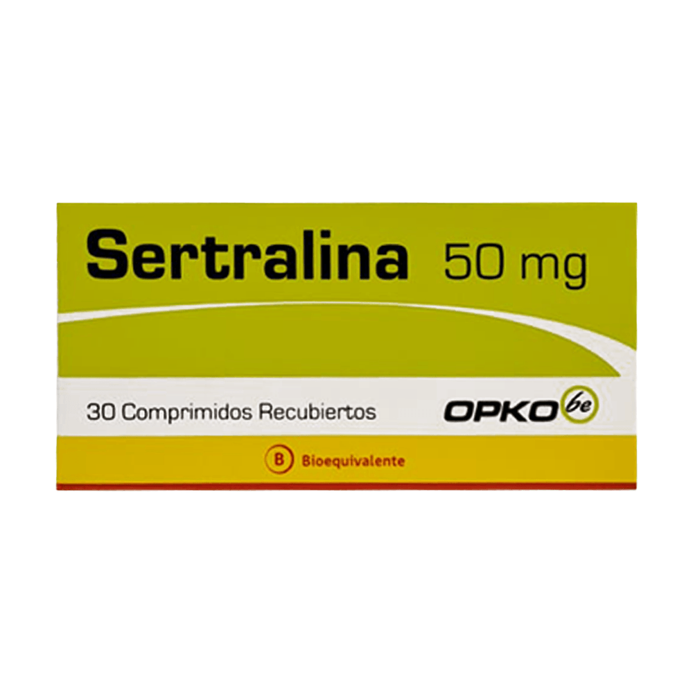 Sertralina 50 mg 30 Comprimidos