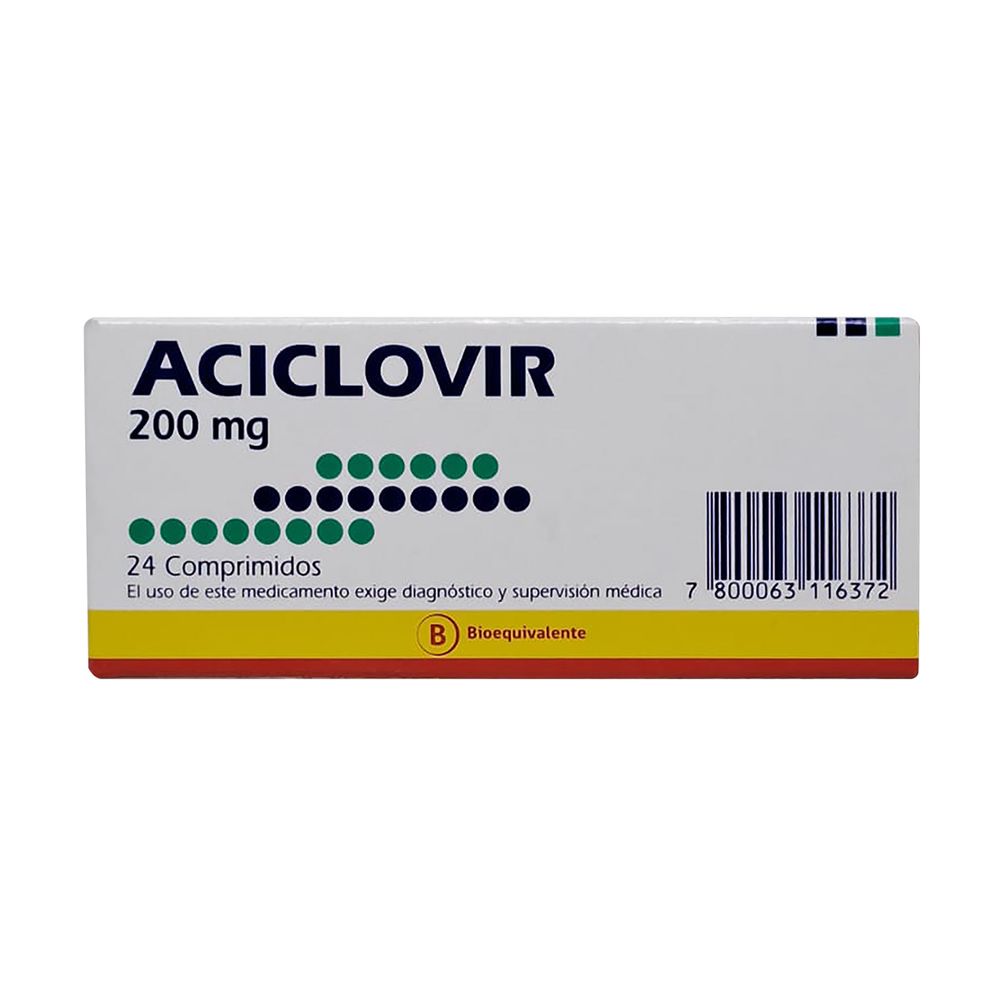 Aciclovir 200 mg 24 Comp