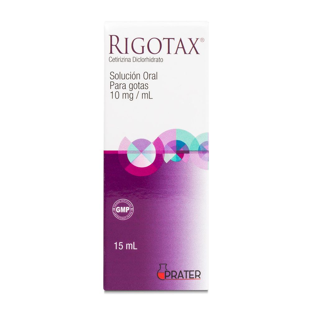 Rigotax - Cetirizina Diclorhidrato 10 mg / ml Solución Oral Gotas 15 ml