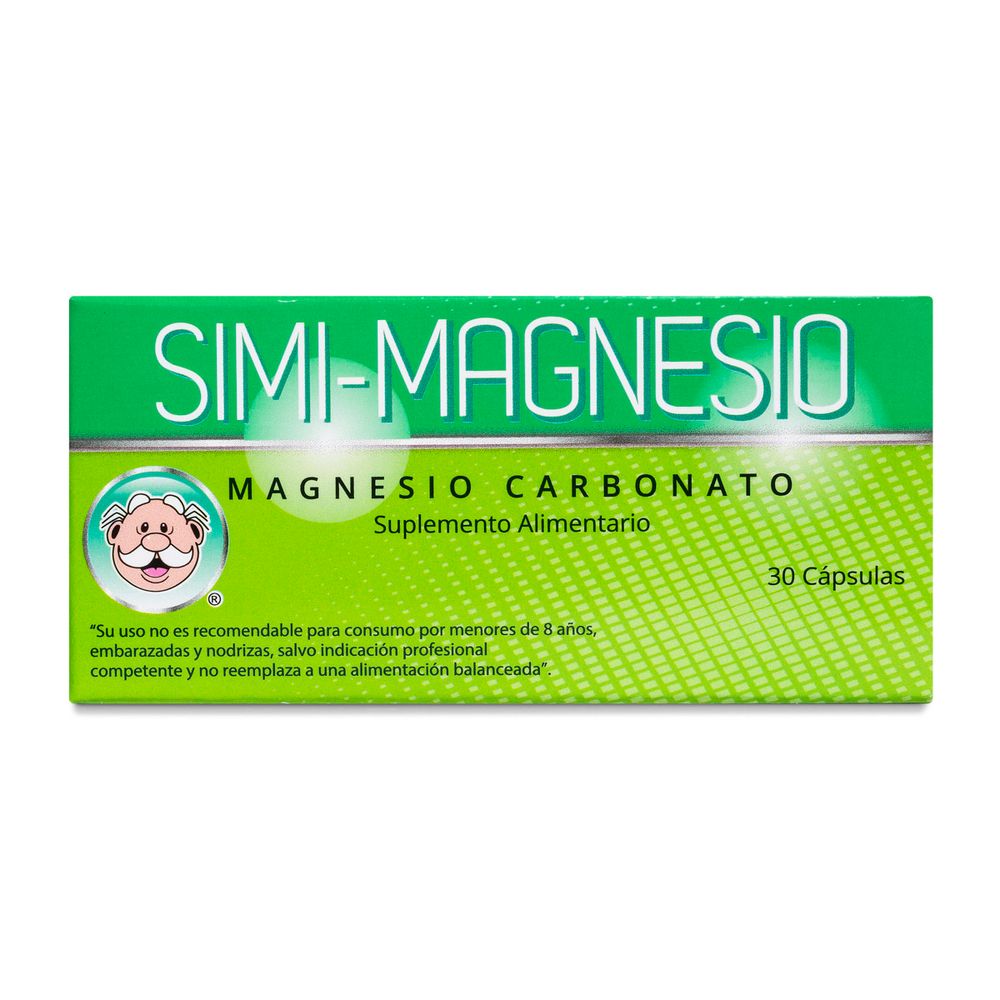 Simi-Magnesio - Magnesio Carbonato 200 mg - 30 Cápsulas