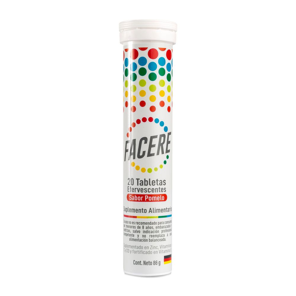 Product image of Facere - Vit C/E/Zinc/D3 pomelo 20 tabletas efervescentes