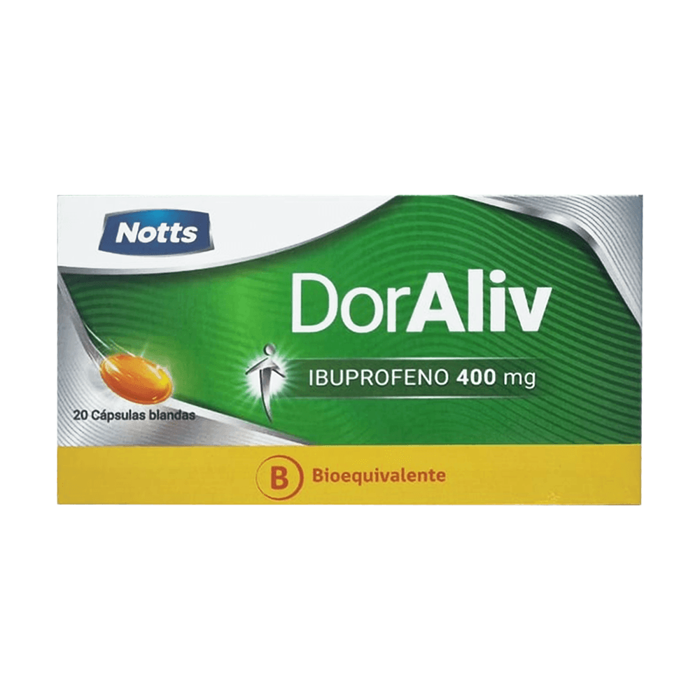 Product image of Doraliv - Ibuprofeno 400 mg Cápsulas