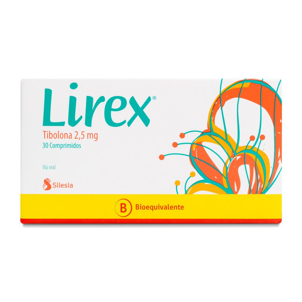 Product image of Lirex - Tibolona 2.5 mg Comprimidos