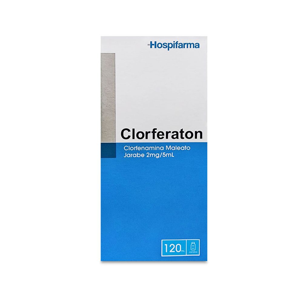 Product image of Clorferaton - Clorfenamina 2 mg / 5 ml Jarabe 120 ml