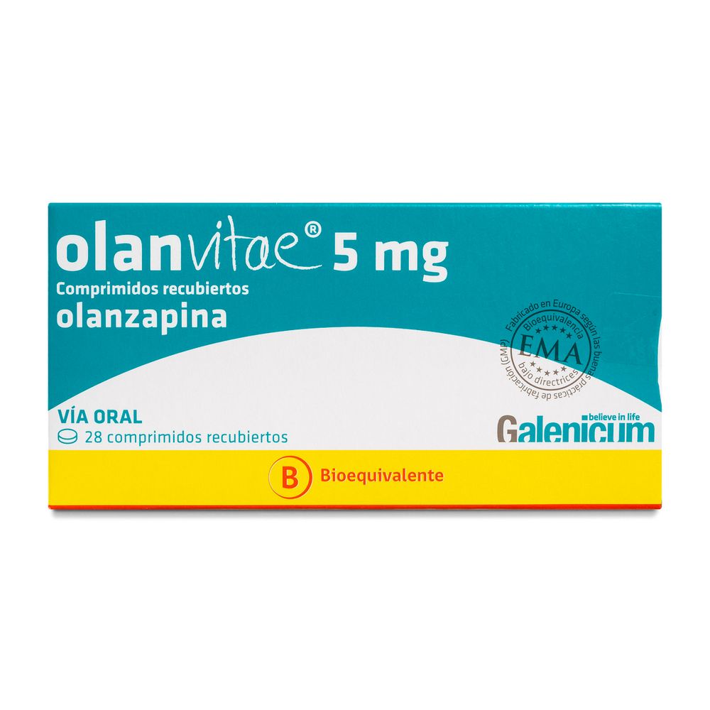 Product image of Olanvitae - Olanzapina 5 mg 28 Comprimidos Recubiertos