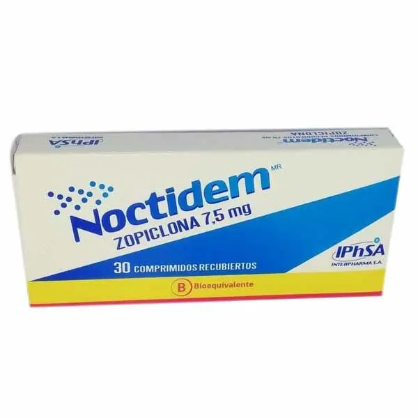 Noctidem 7,5 MG X 30 Comprimidos Recubiertos (Zopiclona)