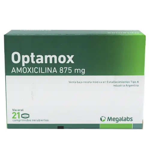 Optamox 875mg x 21 comprimidos recubiertos (Megalabs)