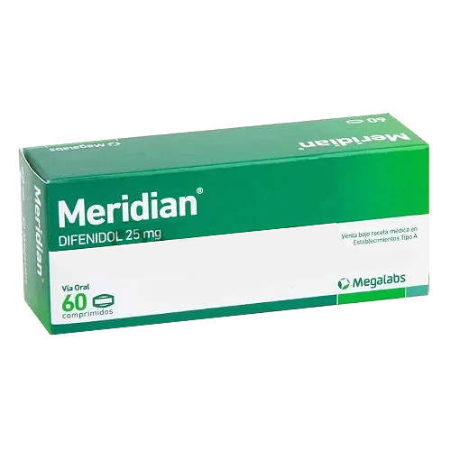 Product image of Meridian Difenidol 25 Mg x 60 Comprimidos