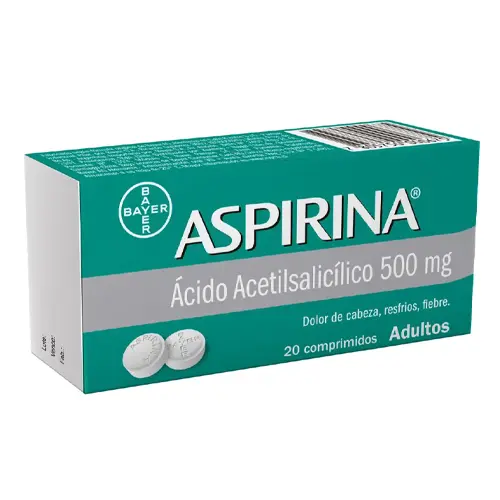 Product image of Aspirina adulto 500mg x 20 comprimidos Bayer DESCUENTO