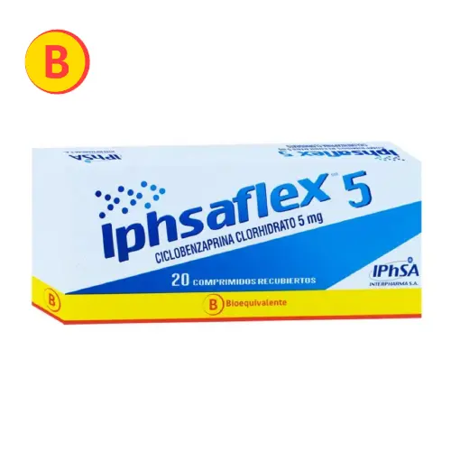 Product image of Iphsaflex 5 mg  (BE) x  20 Comprimidos