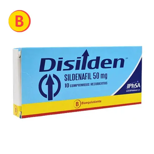 Disilden Sildenafil 50 mg X 10 Comprimidos Recubiertos