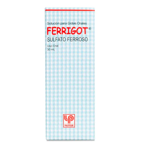 Product image of Ferrigot Sulfato Ferroso 125 mg/ml Solucion Gotas (cenabast)