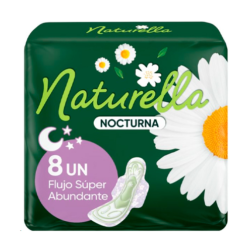 Toallas Higiénicas Naturella Cuidado Nocturno 8 Un