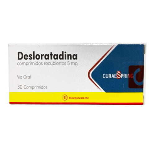 Desloratadina 5mg x 30 comprimidos recubiertos (CuraeSpring)