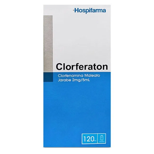 Clorferaton – Clorfenamina 2 mg / 5 ml Jarabe 120 ml