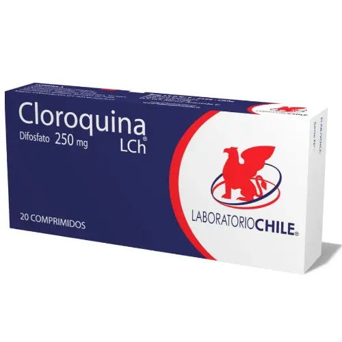 Product image of Cloroquina 250 mg x 20 comprimidos (Laboratorio Chile)