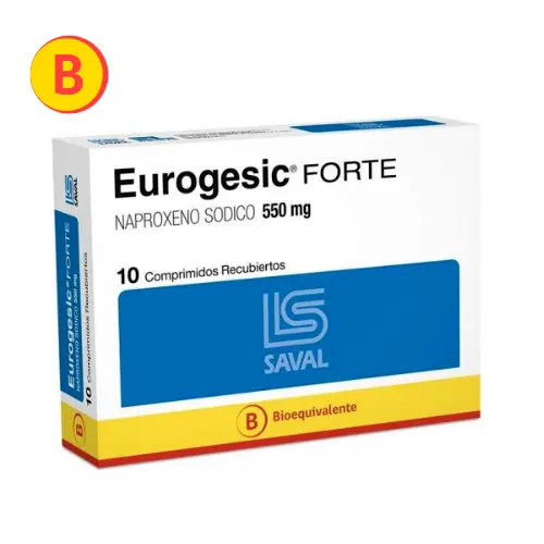 Product image of Eurogesic Forte 550mg x 10 comprimidos